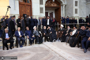 مراسم چهلمین روز در گذشت نوه قدرت الله علیخانی در حرم مطهره امام خمینی (س)