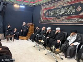 مراسم عزاداری روز تاسوعای حسینی در بیوت مراجع و علماء‎