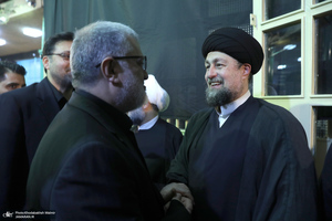 مراسم بزرگداشت همسر آیت الله موسوی بجنوردی (ره) در حسینیه شماره یک جماران-4