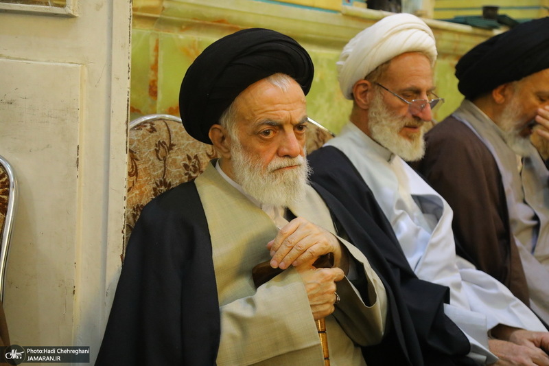 مراسم چهلمین روز درگذشت مرحوم آیت الله سید هادی سیستانی در قم‎