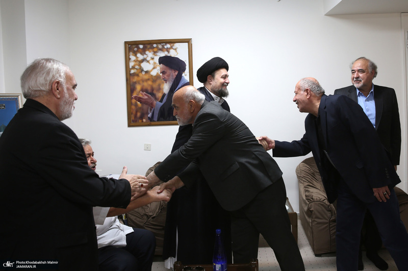 دیدار مدیران سابق تیم های پرسپولیس و استقلال با سید حسن خمینی