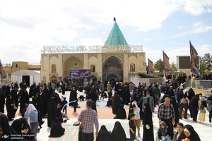 مراسم تحویل سال نو در گلزار شهدای قم‎