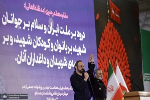 مراسم چهلمين روز شهادت شهداى اقتدار ايران