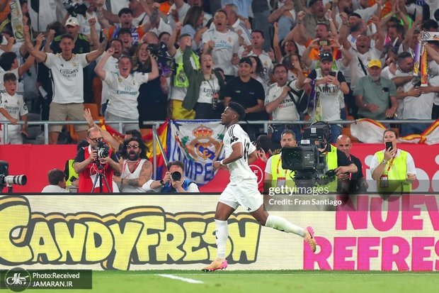 الکلاسیکو| عکس و ویدیوی گل دوم رئال مادرید به بارسلونا توسط شوامنی