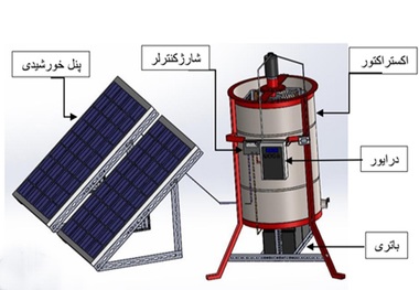 دستگاه استخراج عسل بااستفاده از انرژی خورشیدی در مشهد ساخته شد
