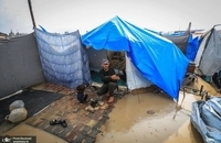 تشدید فاجعه انسانی در غزه با موج جدید بارش‌های شدید (7)