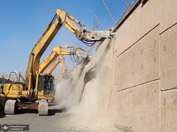 تخریب دیوار «زندان رجایی‌شهر» کمتر از ۴۸ ساعت پس از دستور رئیس قوه قضائیه + عکس ها