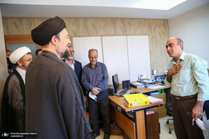 بازدید سید حسن خمینی از موسسه تنظیم و نشر آثار امام خمینی (س)