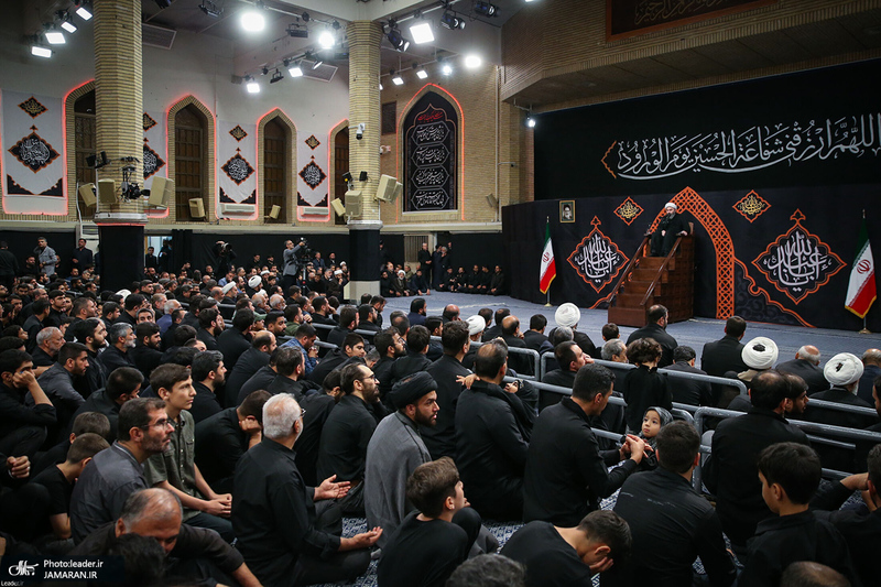 اولین شب مراسم عزاداری عزاداری حضرت اباعبدالله الحسین (ع) در حسینیه امام خمینی