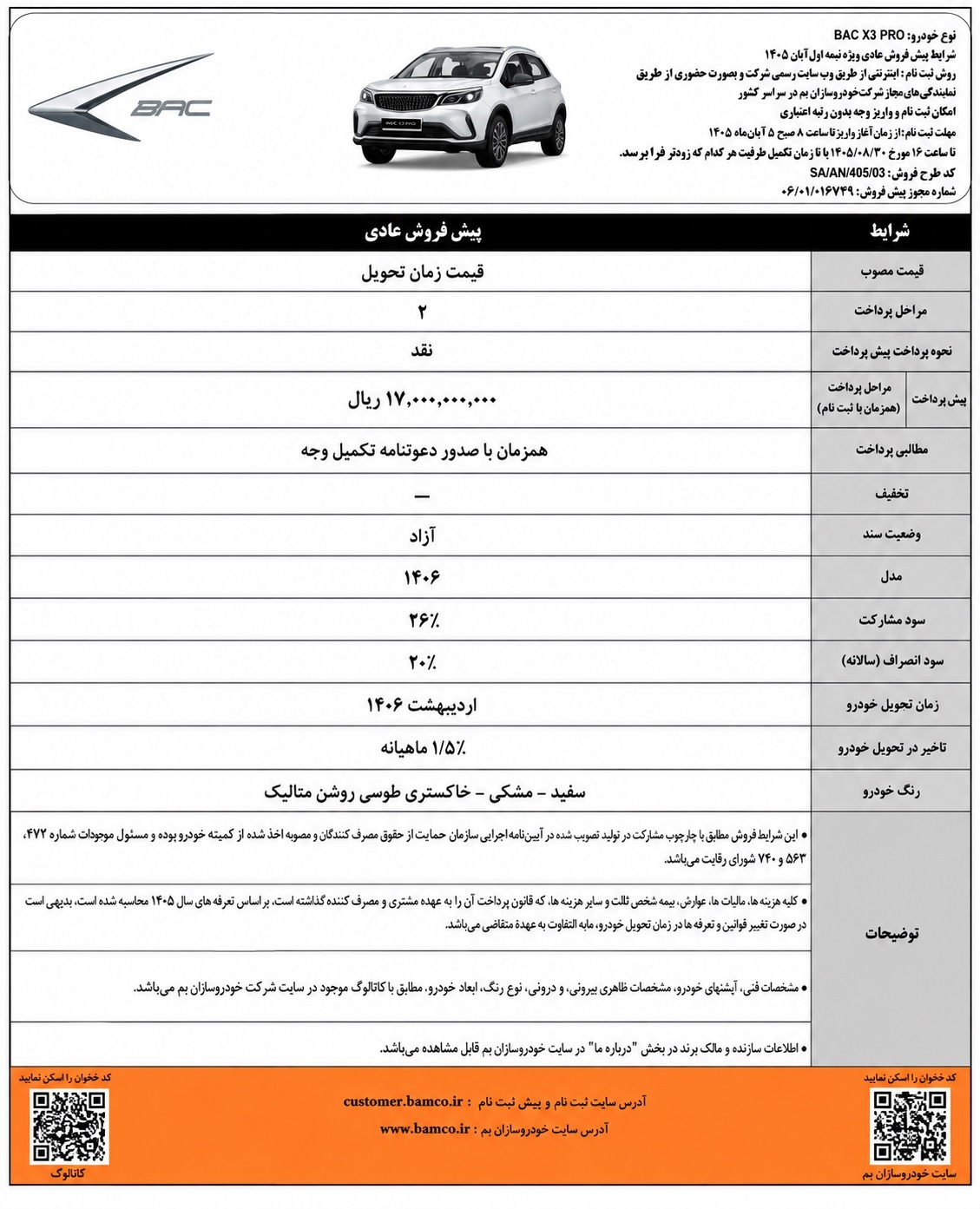 پیش‌فروش جدید BAC X3 PRO آغاز شد