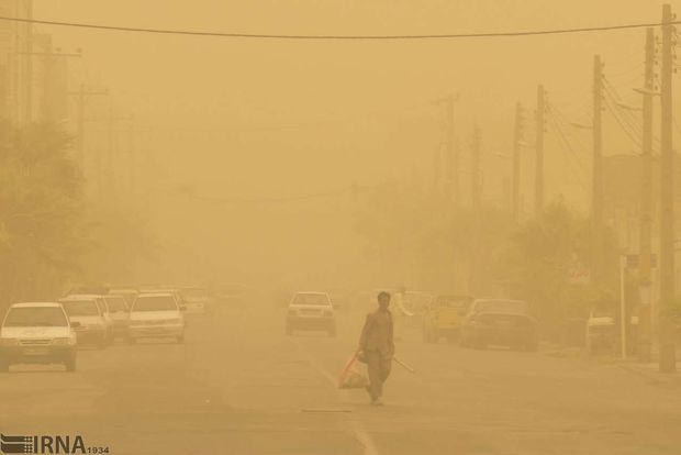 گرد و غبار در خرمشهر به سه برابر حدمجاز رسید