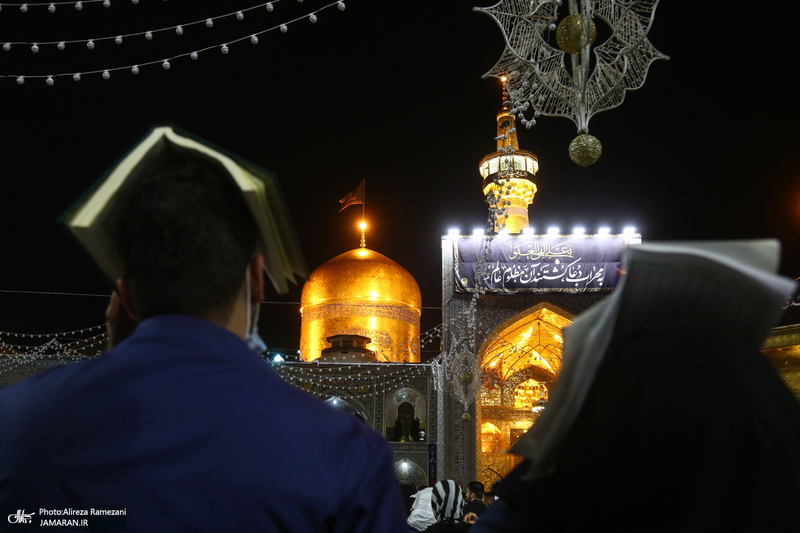 مراسم احیای شب بیست و یکم ماه رمضان در حرم مطهر امام رضا (ع)