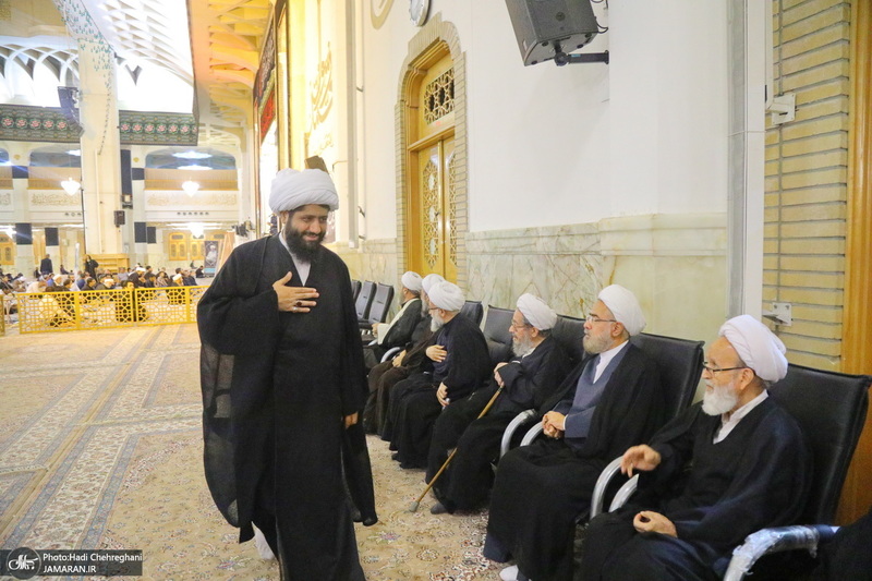 مراسم اولین سالگرد علامه حسن زاده آملی (ره) در حرم حضرت معصومه (س)‎‎