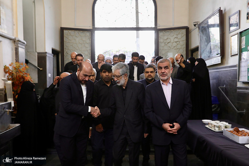 مراسم تشييع مادر غلامعلی حداد عادل