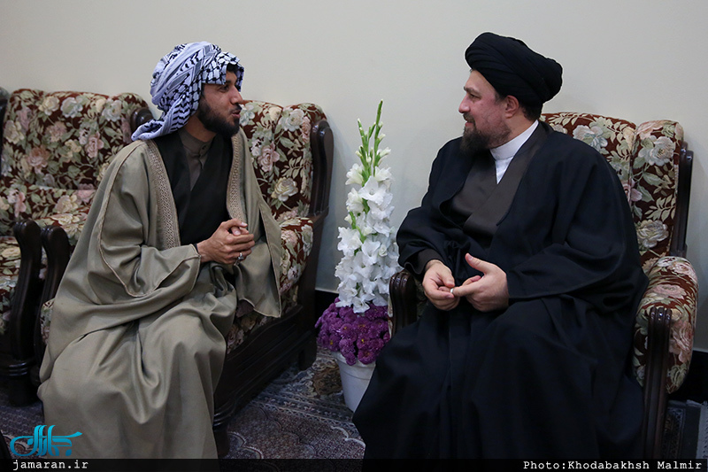 حاشیه دیدار جمعی از میهمانان کنفرانس وحدت اسلامی با سید حسن خمینی