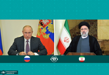 گفتگوی تلفنی روسای جمهور ایران و روسیه/ قدردانی رئیسی از ابراز همدردی پوتین به خاطر حمله تروریستی در حرم شاهچراغ