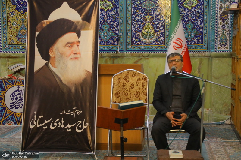 مراسم چهلمین روز درگذشت مرحوم آیت الله سید هادی سیستانی در قم‎