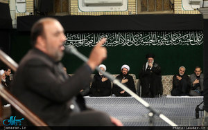 مراسم عزاداری شب عاشورای حسینی با حضور رهبر معظم انقلاب اسلامی