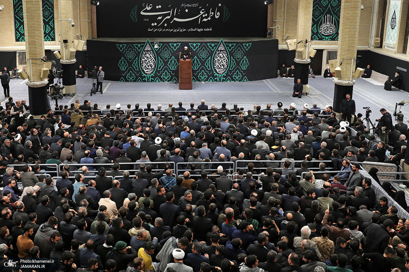 دومین شب مراسم عزاداری حضرت فاطمه‌زهرا (س) در حسینیه امام خمینی