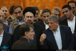 ادای احترام شهردار و اعضای شورای شهر پنجم نسبت به مقام شامخ حضرت امام(س)
