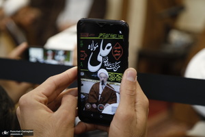 عمامه گذاری طلاب توسط مراجع عظام تقلید در روز میلاد امام علی (ع)‎