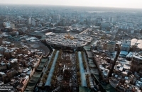 تصاویر هوایی از بین‌الحرمین کربلا در آستانه اربعین (4)