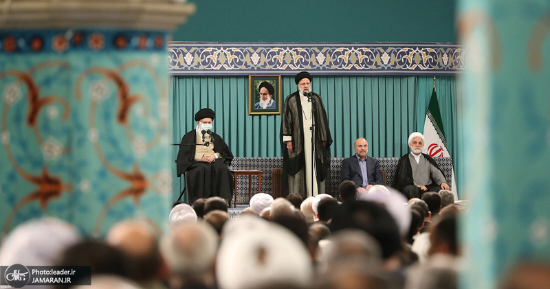 دیدار مسئولان نظام و مهمانان کنفرانس وحدت اسلامی با رهبر معظم انقلاب