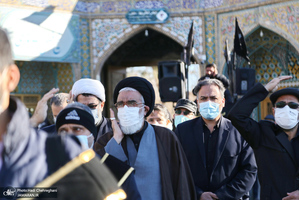 دسته عزاداری خادمان حرم کریمه اهل بیت (ع) در روز شهادت حضرت زهرا (س)‎‎