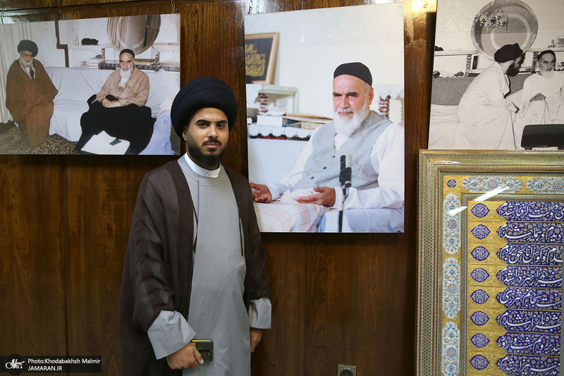 دیدار جمعی از طلاب حوزه علمیه نجف اشرف با سید حسن خمینی‎