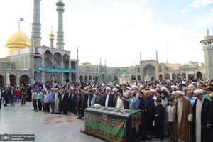 مراسم تشییع و خاکسپاری آیت الله نورالله شاه آبادی(ره) در قم