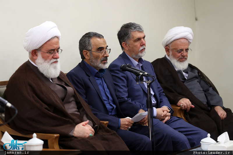 دیدار دست‌اندرکاران کنگره بزرگداشت آیت‌الله مصطفی خمینی(ره) با رهبر معظم انقلاب 