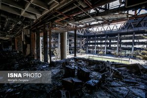 تصاویری از ساختمان شیشه‌ای سازمان صدا و سیما پس از تجاوز وحشیانه رژیم صهیونیستی