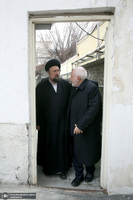 دیدار دکتر ظریف  معاون راهبردی رئیس جمهور و جمعی از مدیران با سید حسن خمینی