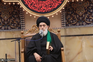 مراسم عزاداری شب هفتم ماه محرم در مسجد اعظم قم‎‎