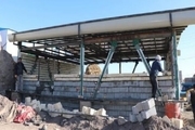 تخریب یک واحد مسکونی در شهرستان چگنی
