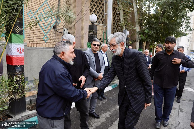 مراسم تشييع مادر غلامعلی حداد عادل