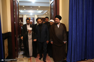 حاشیه تجدید میثاق هیأت رئیسه و اعضای مجلس خبرگان رهبری با آرمان های امام خمینی(س)