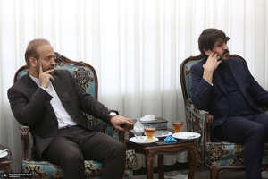 دیدار دبیر شورای عالی مناطق آزاد باسید حسن خمینی