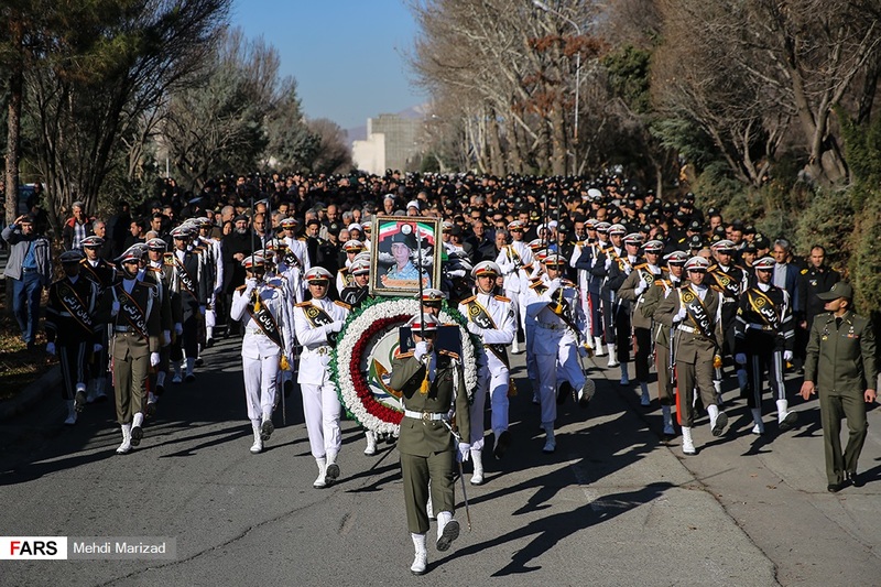 تشییع مرحوم امیر دریادار دوم داریوش ضرغامی 