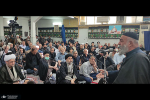 مراسم عزاداری شهادت امام صادق (ع)  در بیت آیت الله العظمی صانعی (ره)