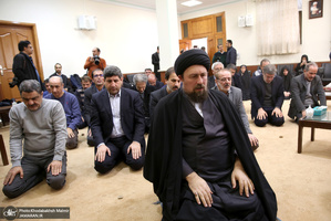 دیدارمدیران و جمعی از اعضای تحریه موسسه مطبوعاتی ایران و خبرگزاری ایرنا با سید حسن خمینی