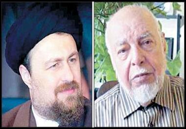 تشکر  سیدحسن خمینی از استاد دکتر احمد مهدوی دامغانی
