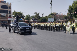 مراسم تشییع پیکر مطهر شهدای حمله رژیم صهیونیستی در خمین