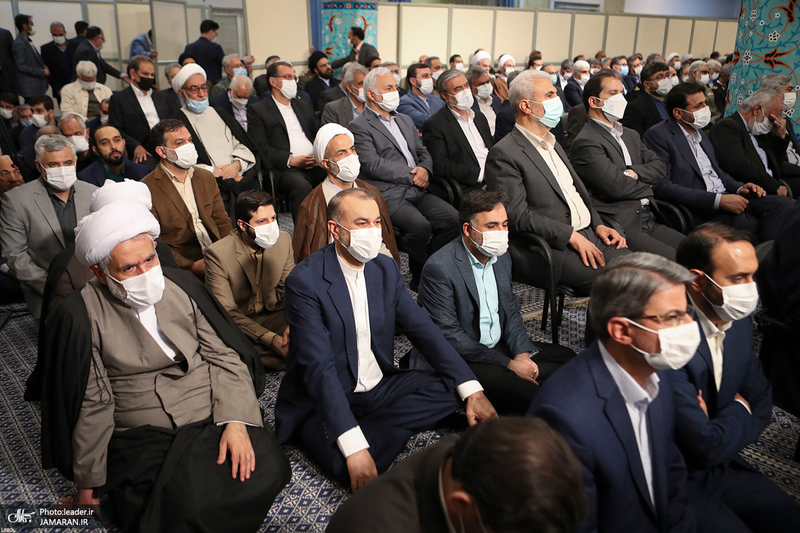 دیدار رمضانی مسئولان نظام با رهبر معظم انقلاب