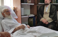 عیادت سید حسن خمینی از آیت الله العظمی نوری همدانی 06