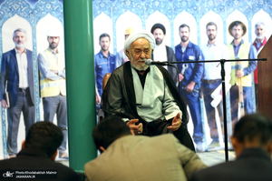 مراسم تجدید بیعت جهادگران با رهبر انقلاب در حسینیه جماران