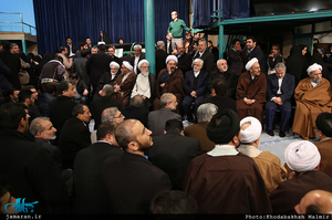 مراسم وداع با پیکر آیت الله هاشمی رفسنجانی(ره) در حسینیه جماران