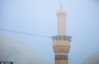 هوای مه‌آلود بین‌الحرمین در کربلای معلی (2)