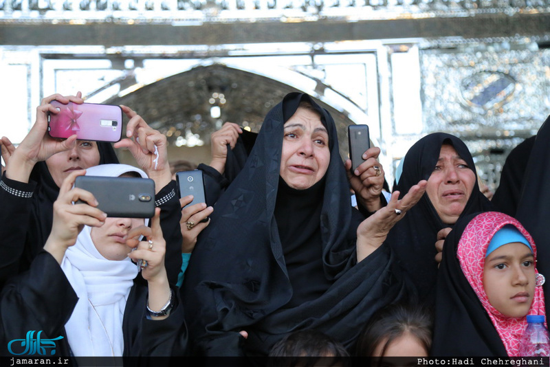  مراسم نقاره زنی در حرم مطهر کریمه اهل بیت(ع) 