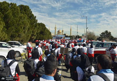 آئین آغاز طرح ملی خدمات نوروزی جمعیت هلال احمر در جوار حرم مطهر امام خمینی (س)